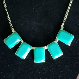 Aqua Green statement necklace
